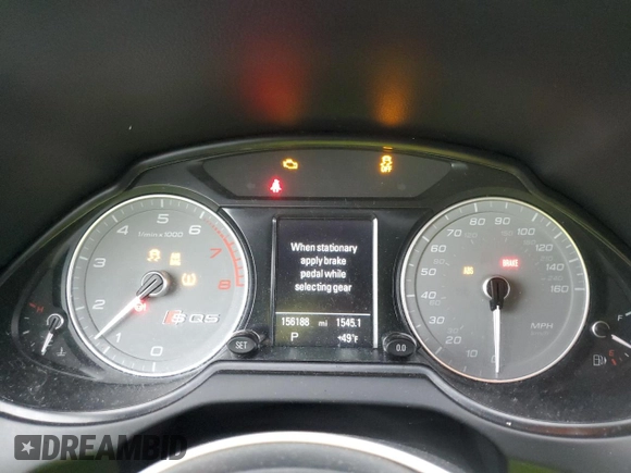 2015 Audi SQ5 Premium Plus with VIN WA1CGAFP0FA125418, listed as a Copart auction lot 58031415 with 156,188 mi miles and Salvage title. Bid and sale history available at DreamBid. Image 9.