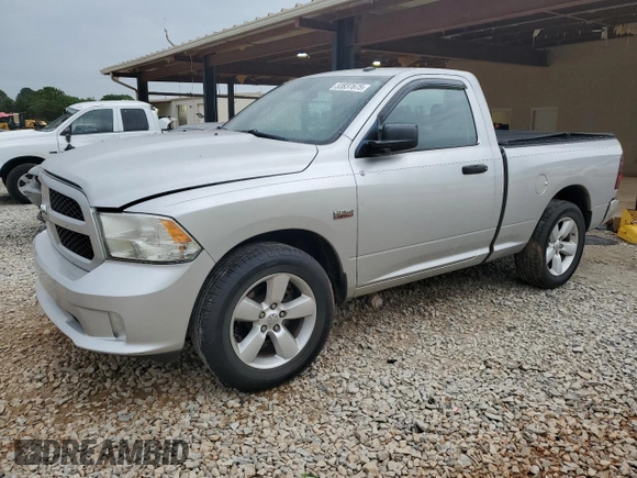 2013 Ram 1500 Express with VIN 3C6JR6AT0DG521721, listed as a Copart auction lot 53837675 with 125,603 mi miles and Salvage title. Bid and sale history available at DreamBid. Image 1.
