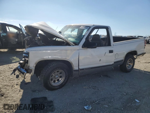 1996 Chevrolet Silverado 1500 with VIN 1GCEC14R1TZ185395, listed as a Copart auction lot 42244085 with 545,084 mi miles and Salvage Title. Bid and sale history available at DreamBid. Image 1.