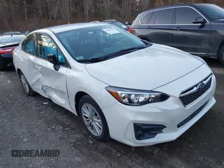2017 Subaru Impreza Premium with VIN 4S3GKAB62H3614266, listed as a IAAI auction lot 41501484 with 74,287 mi miles. Bid and sale history available at carsss.com. Image 1.