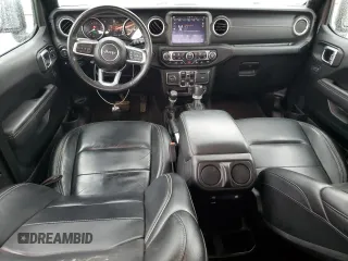 2021 Jeep Wrangler Unlimited Sahara with VIN 1C4JJXP6XMW643026, listed as a Copart auction lot 49960415 with 43,733 mi miles and Salvage Title. Bid and sale history available at DreamBid. Image 8.