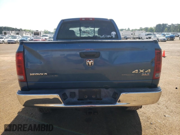 2005 Dodge 2500 SLT z VIN 3D7KS28C05G746616, wystawiony jako Copart lot #52457745 z przebiegiem 217 792 mil mil oraz Szkoda całkowita • Salvage title. Historia ofert i sprzedaży dostępna na DreamBid. Obrazek 6.