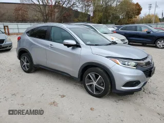 2021 Honda HR-V EX with VIN 3CZRU6H50MM705392, listed as a Copart auction lot 77876304 with 19,547 mi miles and Salvage Title. Bid and sale history available at carsss.com. Image 4.
