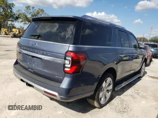 2023 Ford Expedition Max Platinum z VIN 1FMJK1L8XPEA43579, wystawiony jako Copart lot #77406054 z przebiegiem 18 048 mil mil oraz Nie do naprawy • Non repairable. Historia ofert i sprzedaży dostępna na DreamBid. Obrazek 3.