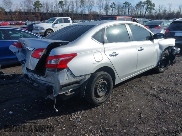 2017 Nissan Sentra S with VIN 3N1AB7AP6HY240645, listed as a IAAI auction lot 41863311 with 99,141 mi miles. Bid and sale history available at carsss.com. Image 4.