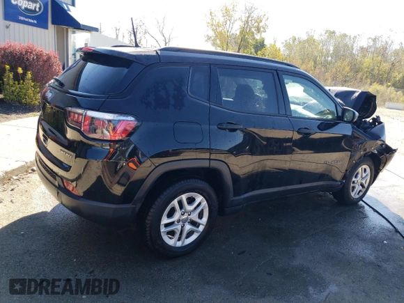 2017 Jeep Compass Sport with VIN 3C4NJCAB1HT658073, listed as a Copart auction lot 76667514 with 67,137 mi miles and Non Repairable. Bid and sale history available at carsss.com. Image 3.