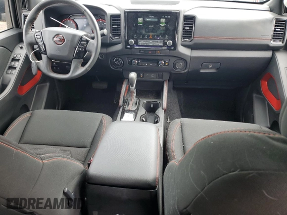 2023 Nissan Frontier Pro-4X with VIN 1N6ED1EK4PN672714, listed as a Copart auction lot 55557855 with 4,678 mi miles and Salvage title. Bid and sale history available at DreamBid. Image 8.
