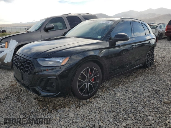 2023 Audi SQ5 Premium Plus with VIN WA1B4AFY8P2145974, listed as a Copart auction lot 74813564 with 15,394 mi miles and Salvage Title. Bid and sale history available at carsss.com. Image 1.