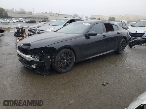 2022 BMW 8 Series M850i with VIN WBAGV8C0XNCH63529, listed as a Copart auction lot 86139494 with 78,710 mi miles and Salvage title. Bid and sale history available at DreamBid. Image 1.