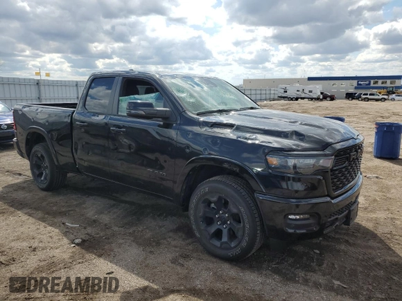2025 Ram 1500 with VIN 1C6SRFBP5SN506206, listed as a Copart auction lot 55414155 with 5,892 mi miles and Salvage title. Bid and sale history available at DreamBid. Image 4.