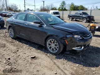 2015 Chrysler 200 C with VIN 1C3CCCEG8FN522564, listed as a Copart auction lot 51076565 with 69,510 mi miles and Salvage Title. Bid and sale history available at carsss.com. Image 4.