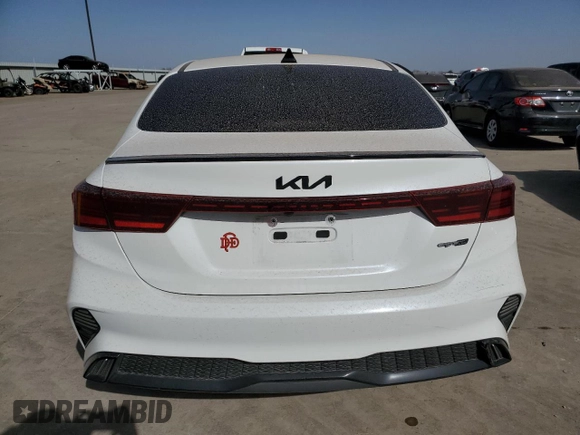 2023 Kia Forte GT-Line with VIN 3KPF54AD9PE651567, listed as a Copart auction lot 49328685 with 23,400 mi miles and Salvage Title. Bid and sale history available at carsss.com. Image 6.