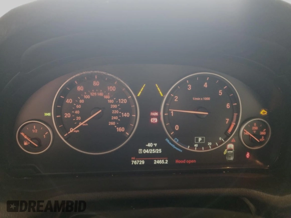 2015 BMW X3 xDrive28i with VIN 5UXWX9C5XF0D59643, listed as a Copart auction lot 54553515 with 76,729 mi miles and Salvage Title. Bid and sale history available at DreamBid. Image 9.
