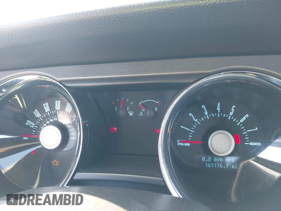 2012 Ford Mustang V6 with VIN 1ZVBP8EM4C5237285, listed as a IAAI auction lot 42601890 with 161,176 mi miles and . Bid and sale history available at DreamBid. Image 7.