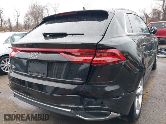 2023 Audi Q8 Premium with VIN WA1AVBF19PD019841, listed as a IAAI auction lot 40827495 with 29,033 mi miles and . Bid and sale history available at DreamBid. Image 17.
