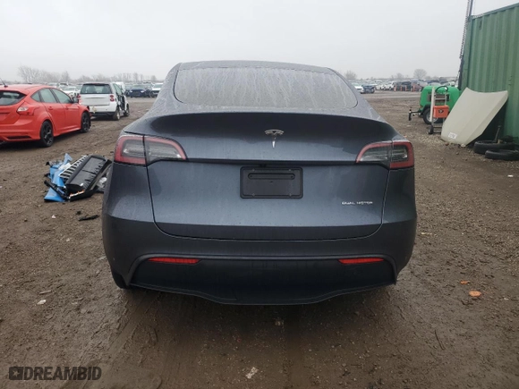 2023 Tesla Model Y Long Range with VIN 7SAYGDEE8PF877148, listed as a Copart auction lot 86448004 with 13,359 mi miles and Salvage Title. Bid and sale history available at carsss.com. Image 6.