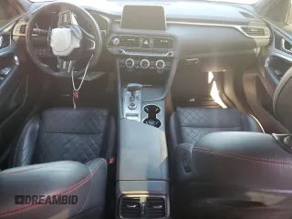 2020 Genesis G70 3.3T with VIN KMTG34LE7LU056746, listed as a Copart auction lot 74780724 with 42,340 mi miles and Salvage Title. Bid and sale history available at carsss.com. Image 8.
