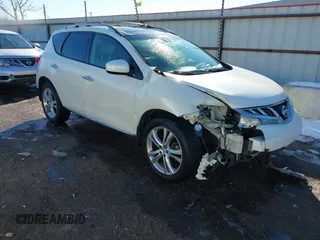 2011 Nissan Murano SL with VIN JN8AZ1MU4BW063913, listed as a IAAI auction lot 41285076 with 149,927 mi miles and . Bid and sale history available at carsss.com. Image 1.