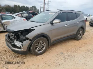 2017 Hyundai Santa Fe 2.4L with VIN 5NMZU3LB1HH027651, listed as a Copart auction lot 48318065 with 77,360 mi miles and Salvage title. Bid and sale history available at DreamBid. Image 1.