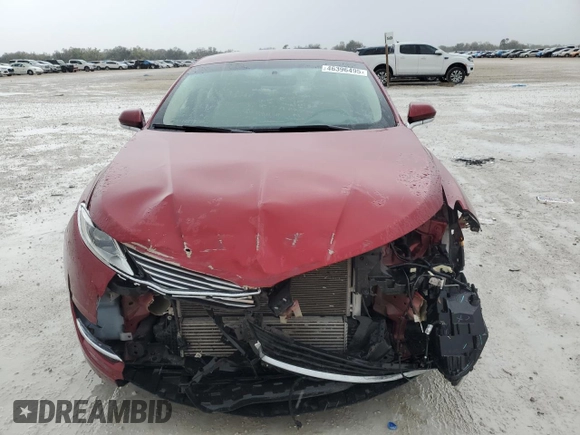 2016 Lincoln MKZ with VIN 3LN6L2G98GR634146, listed as a Copart auction lot 46396495 with 48,433 mi miles and Salvage Title. Bid and sale history available at carsss.com. Image 5.