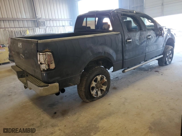 2005 Ford F-150 XLT with VIN 1FTPW12505KB59365, listed as a Copart auction lot 46802885 with 111,183 mi miles and Salvage Title. Bid and sale history available at carsss.com. Image 3.