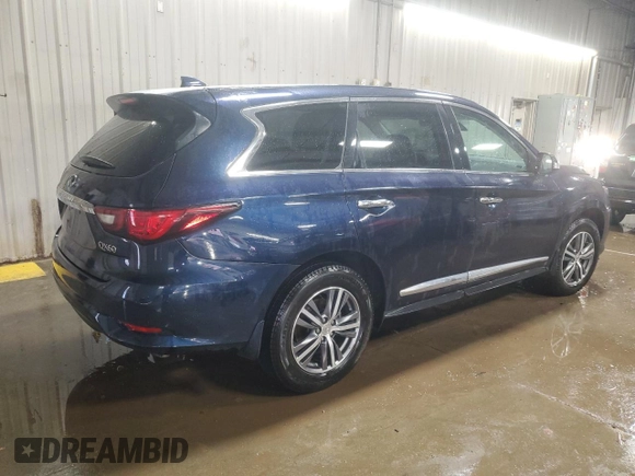 2020 Infiniti QX60 Luxe with VIN 5N1DL0MN7LC532276, listed as a Copart auction lot 50309855 with 14,951 mi miles and Salvage Title. Bid and sale history available at DreamBid. Image 3.