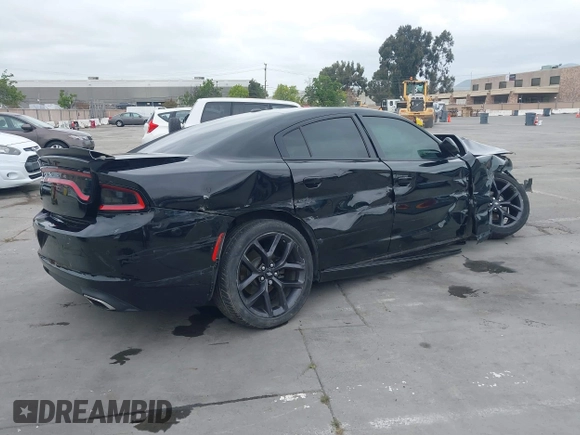 2019 Dodge Charger SXT with VIN 2C3CDXBG6KH681711, listed as a IAAI auction lot 42130733 with 58,050 mi miles. Bid and sale history available at carsss.com. Image 4.