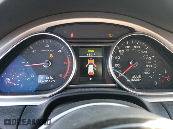 2012 Audi Q7 Prestige с VIN WA1WMAFE7CD010183, выставлен на аукционе Copart как лот 85345414 с пробегом 165 854 миль миль и Списание • Salvage title. История ставок и продаж доступна на DreamBid. Изображение 9.