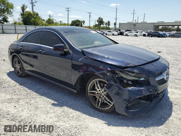 2018 Mercedes-Benz CLA 250 with VIN WDDSJ4EB1JN519379, listed as a Copart auction lot 54769285 with 114,129 mi miles and Salvage Title. Bid and sale history available at DreamBid. Image 4.