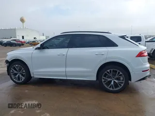2021 Audi Q8 Premium with VIN WA1AVAF14MD003469, listed as a IAAI auction lot 41134083 with 61,861 mi miles. Bid and sale history available at carsss.com. Image 15.