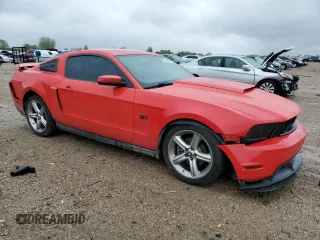 2010 Ford Mustang GT with VIN 1ZVBP8CH1A5141732, listed as a Copart auction lot 57885605 with 92,882 mi miles and Salvage title. Bid and sale history available at DreamBid. Image 4.