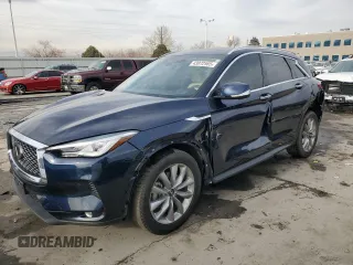 2021 Infiniti QX50 Essential z VIN 3PCAJ5CB0MF118732, wystawiony jako Copart lot #43972565 z przebiegiem 29 402 mil mil oraz Szkoda całkowita • Salvage title. Historia ofert i sprzedaży dostępna na DreamBid. Obrazek 1.