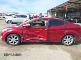 2012 Hyundai Elantra Limited with VIN KMHDH4AE7CU335325, listed as a IAAI auction lot 41680850 with 105,991 mi miles. Bid and sale history available at carsss.com. Image 14.