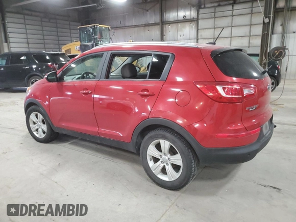 2012 Kia Sportage LX with VIN KNDPB3A29C7224695, listed as a Copart auction lot 53235665 with Not provided miles and Salvage title. Bid and sale history available at DreamBid. Image 2.