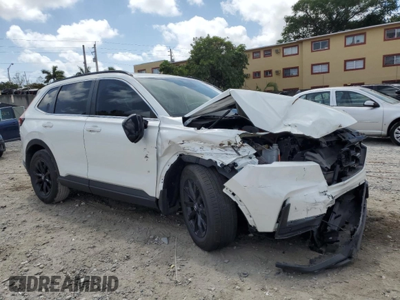 2024 Honda CR-V Sport-L with VIN 7FARS5H81RE013044, listed as a Copart auction lot 54412135 with 47,065 mi miles and Non Repairable. Bid and sale history available at DreamBid. Image 4.