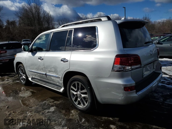2015 Lexus LX 570 with VIN JTJHY7AX8F4171013, listed as a Copart auction lot 43681865 with 158,146 mi miles and Clean Title. Bid and sale history available at DreamBid. Image 2.