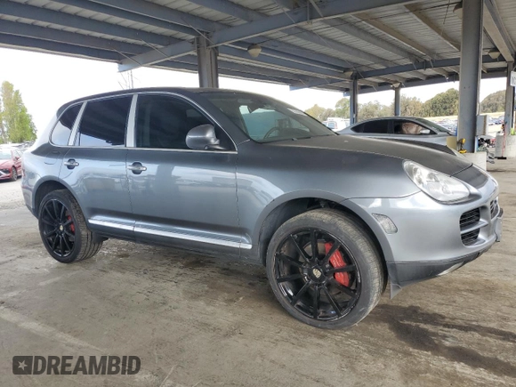 2004 Porsche Cayenne S with VIN WP1AB29P94LA70142, listed as a Copart auction lot 53356685 with 207,313 mi miles and Salvage Title. Bid and sale history available at carsss.com. Image 4.