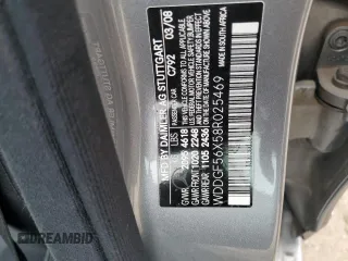 2008 Mercedes-Benz C 350 Sport with VIN WDDGF56X58R025469, listed as a Copart auction lot 51845005 with 49,759 mi miles and Salvage title. Bid and sale history available at DreamBid. Image 12.