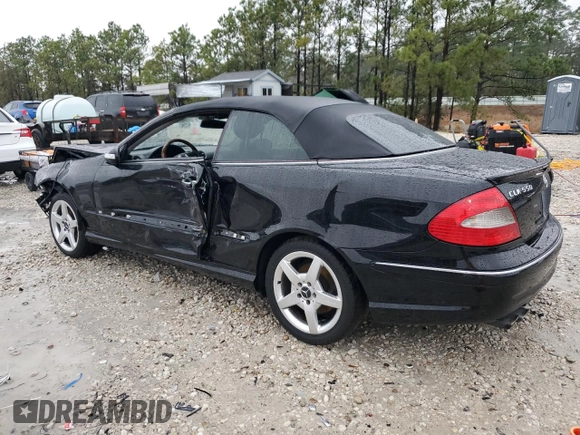 2007 Mercedes-Benz CLK 550 with VIN WDBTK72G37T077852, listed as a Copart auction lot 44957585 with 195,015 mi miles and Salvage Title. Bid and sale history available at DreamBid. Image 2.
