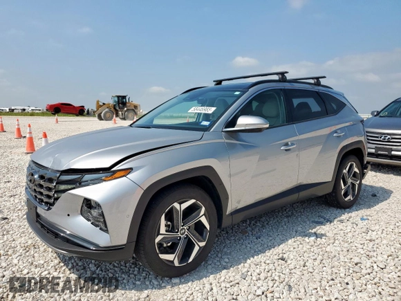 2023 Hyundai Tucson Limited with VIN 5NMJE3AE0PH280059, listed as a Copart auction lot 58446985 with 9,769 mi miles and Salvage title. Bid and sale history available at DreamBid. Image 1.