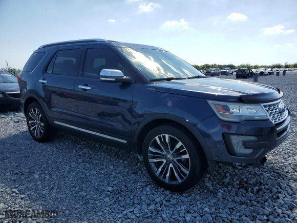 2016 Ford Explorer Platinum with VIN 1FM5K8HT2GGB92404, listed as a Copart auction lot 52163495 with 139,142 mi miles and Salvage Title. Bid and sale history available at carsss.com. Image 4.