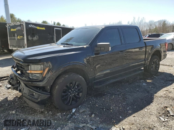 2024 Ford F-150 XLT with VIN 1FTFW3LD5RFB53704, listed as a Copart auction lot 49791305 with 5,972 mi miles and Salvage Title. Bid and sale history available at carsss.com. Image 1.