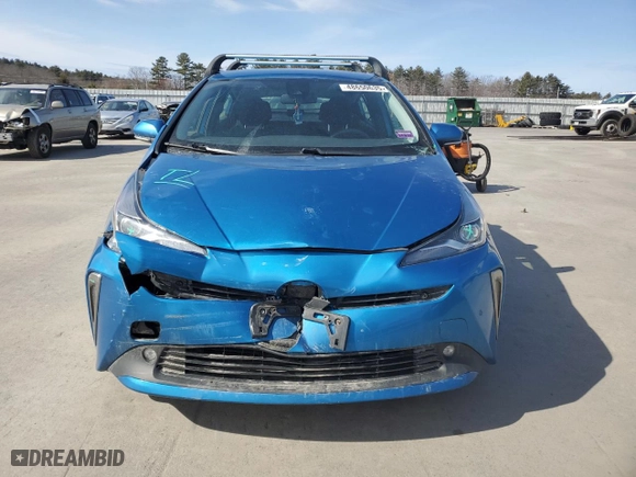 2019 Toyota Prius LE with VIN JTDL9RFU4K3009299, listed as a Copart auction lot 48650635 with 66,182 mi miles and Salvage Title. Bid and sale history available at carsss.com. Image 5.