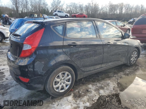2014 Hyundai Accent GS with VIN KMHCT5AE8EU165981, listed as a Copart auction lot 88090345 with 160,648 mi miles and Salvage title. Bid and sale history available at DreamBid. Image 3.