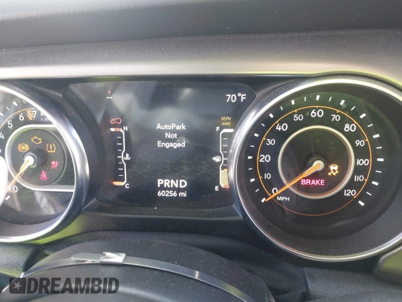 2020 Jeep Wrangler Unlimited Sport S with VIN 1C4HJXDG1LW237405, listed as a IAAI auction lot 40631451 with 60,256 mi miles and . Bid and sale history available at DreamBid. Image 7.