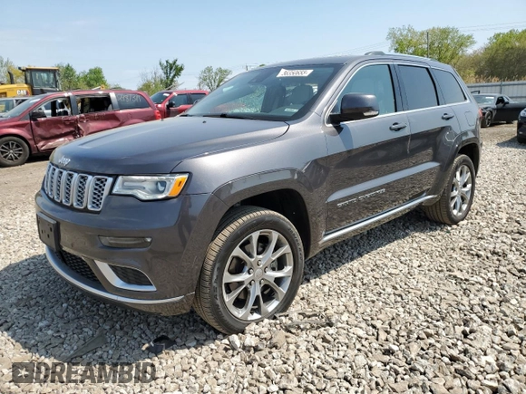 2021 Jeep Grand Cherokee Summit с VIN 1C4RJFJT5MC727414, выставлен на аукционе Copart как лот 56350655 с пробегом 66 606 миль миль и Списание • Salvage title. История ставок и продаж доступна на DreamBid. Изображение 1.