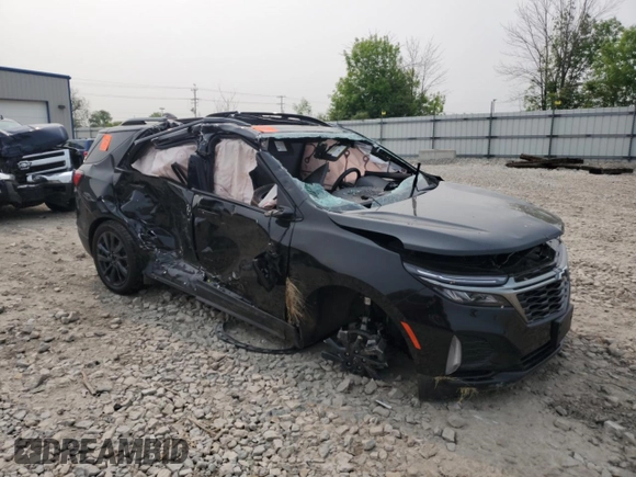 2023 Chevrolet Equinox RS z VIN 3GNAXWEG0PL131877, wystawiony jako Copart lot #58367675 z przebiegiem 27 473 mil mil oraz Szkoda całkowita • Salvage title. Historia ofert i sprzedaży dostępna na DreamBid. Obrazek 4.