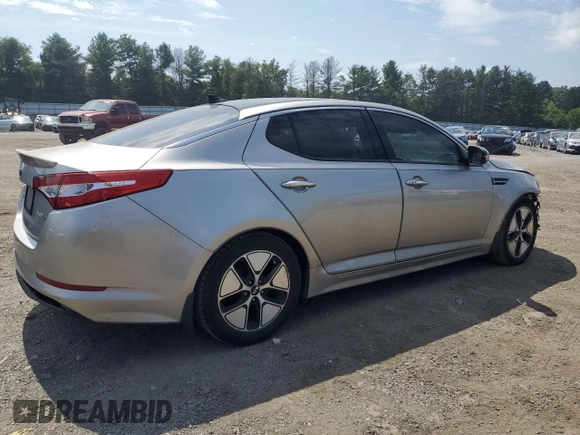 2013 Kia Optima Hybrid LX with VIN KNAGM4AD2D5057303, listed as a Copart auction lot 65428374 with 168,513 mi miles and Salvage Title. Bid and sale history available at carsss.com. Image 3.