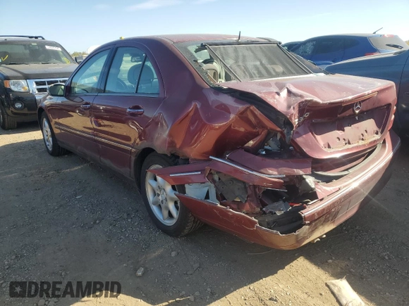 2002 Mercedes-Benz C 230/260/280/320 with VIN WDBRF64J02F197634, listed as a Copart auction lot 74818224 with 169,289 mi miles and Salvage Title. Bid and sale history available at DreamBid. Image 2.