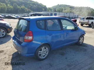 2008 Honda Fit Sport with VIN JHMGD386X8S004858, listed as a Copart auction lot 68513094 with 165,059 mi miles and Salvage Title. Bid and sale history available at carsss.com. Image 3.